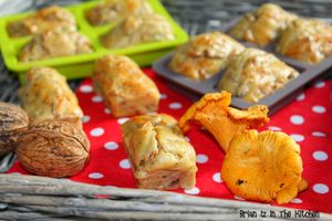 Financiers aux Girolles et aux Noix