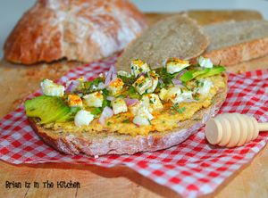 Tartine Son d'Avoine, Avocat, Chèvre et Miel 2.0