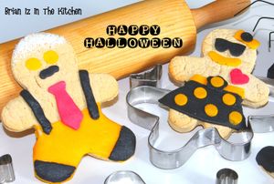 Biscuits Bonshommes au Pain d'Epice aux Couleurs d'Halloween