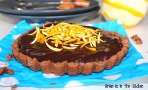 Tartelette Express au Chocolat et Écorces d'Orange