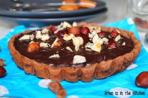 Tartelette Express au Chocolat et Éclats de Noisette