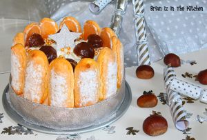 Charlotte à la Crème de Marrons et aux Marrons Glacés