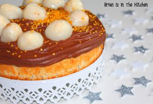 Dacquoise au Chocolat et aux Litchis