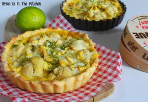 Tartelette Chou Fleur, Camembert et Citron Vert