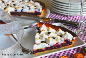 Tarte aux Myrtilles meringuée