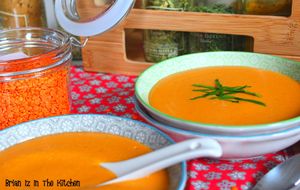 Velouté de Lentilles Corail à l'Indienne