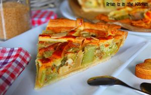 Tarte à la Rhubarbe et à la Vanille