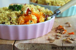 Crumble Salé Butternut, Viande des Grisons et Bleu d'Auvergne