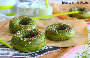 Donuts Sans Friture au Thé Matcha