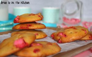 Cookies Chocolat Blanc & Pralines Roses