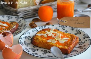 {BatailleFood#25} Pain Perdu au Caramel d'Abricot & Amandes Effilées