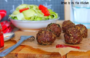 Boulettes de Bœuf (Meatballs) & Tagliatelles de Courgette
