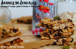 Barres de Céréales Flocons d'Avoine, Sirop d'Erable & Fruits Secs
