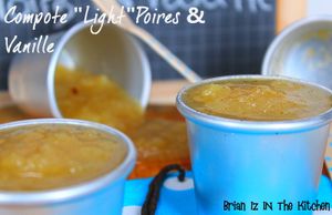 Compote "Allégée" Poires & Vanille