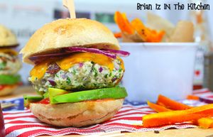 Burger Poulet, Avocat & Frites de Butternut