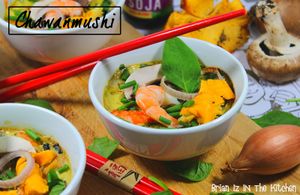 Chawanmushi (Flan Japonais) d'Automne Crevettes & Girolles