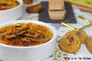 Crème Brûlée Foie Gras, Figues & Cranberries Séchées