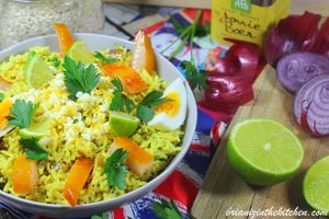 Kedgeree Indien (Riz, Haddock, Oeufs, Persil & Curry)