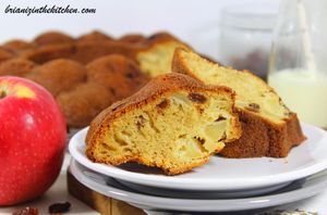 Gâteau aux Pommes & Raisins Secs