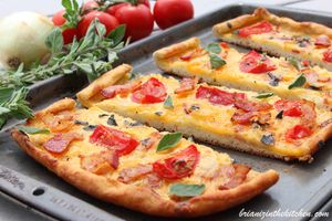 Tarte Bacon, Oignon et Cheddar