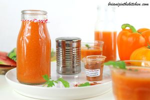 Gaspacho du Soleil: Tomates, Poivron & Pastèque