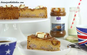 Cheesecake aux Bananes et à la Confiture de Lait