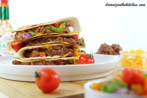 Quesadillas au Boeuf {Sauce Chili}
