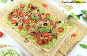 Pizza au Pesto de Courgettes & Saveurs Italiennes