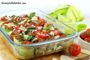 Cannelloni de Courgettes à la Bolognaise