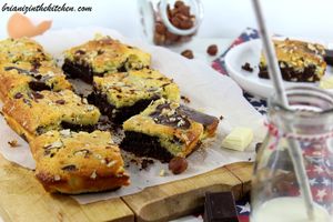 Brownie aux deux Chocolats & Noisettes