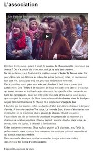 Chanter (dans) l'urgence