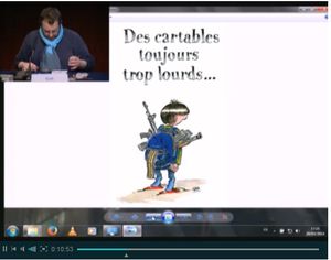 Joute graphique à la BNF avec Gab, Trax, Louison et Cambon