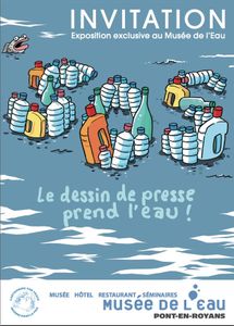 Exposition "Le dessin de presse prend l'eau", Musée de l'Eau à Pont-en-Royans