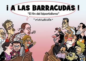 "¡A las barracudas! : el fin el bipartidismo" : un recueil du dessinateur espagnol Elchicotriste