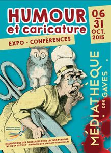 "Humour et caricature", Médiathèque des Gaves, du 6 au 31 octobre 2015