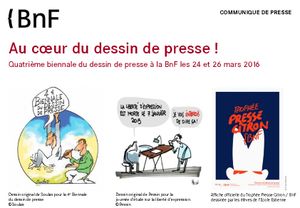 « Liberté d’expression et satire visuelle » et « Au coeur du dessin de presse ! »