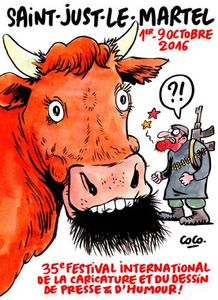35e Salon de la caricature, du dessin de presse et d’humour de Saint-Just-le-Martel, du 1 au 9 octobre 2016