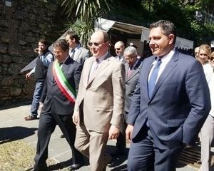 IL PRINCIPE ALBERTO II RICEVE LA CITTADINANZA ONORARIA DI PORTOFINO