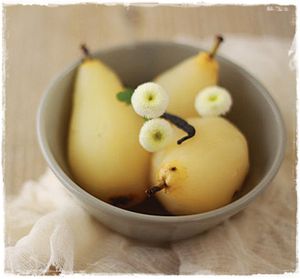 Clafoutis aux poires et au rhum