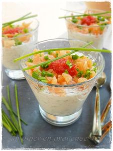 Verrine de Tzaziki et saumon