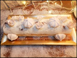 Bûche glacée au citron et marmelade d'orange