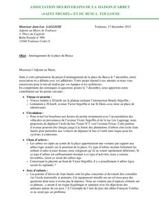 Nos propositions complémentaires pour le place du Busca :