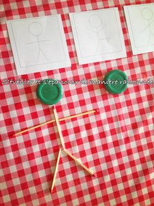 Activité de reproduction de figures : des Bonhommes-Allumettes