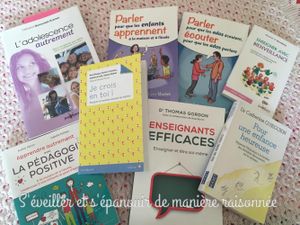 Ecole et bienveillance, les livres de ma bibliothèque