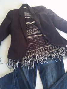 Pull Promod, jean droit