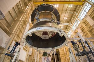Préparation du module de service pour les tests sur les panneaux solaires