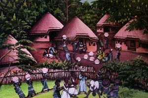 Monsieur Bah, artiste peintre au Fouta