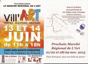 A Conflans –Ste – Honorine : Vill’Art 13 et 14 juin 2015