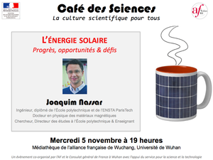 Café des Sciences : Rencontre exceptionnelle avec Joaquim Nassar : 5/11