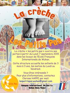 Ouverture de la crèche "Les petits pas" à l'EFIW